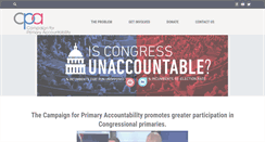 Desktop Screenshot of campaign4primaryaccountability.org